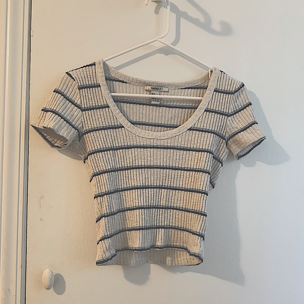 Forever 21 ribbed stripe shirt